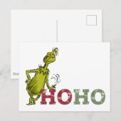 Carte Postale Grinch | Ho Ho Ho (Devant / Derrière)