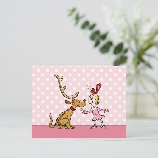 Carte Postale Grinch | Max & Cindy Lou Who (Debout devant)
