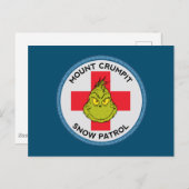 Carte Postale Grinch | Mt. Crumpit Patrouille de Neige (Devant / Derrière)