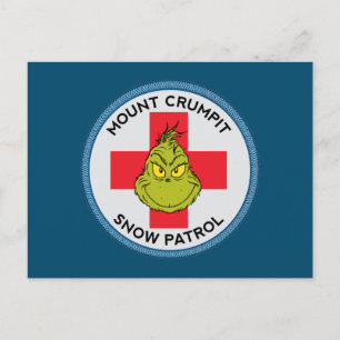 Carte Postale Grinch Patrouille de neige du mont Crumpit