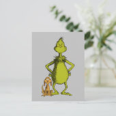 Carte Postale Grinch | posture de Max et Grinch (Debout devant)