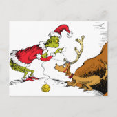 Carte Postale Grinch Prepares Max the Reindeer (Devant)