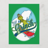 Carte Postale Grinch Snowboard (Devant)