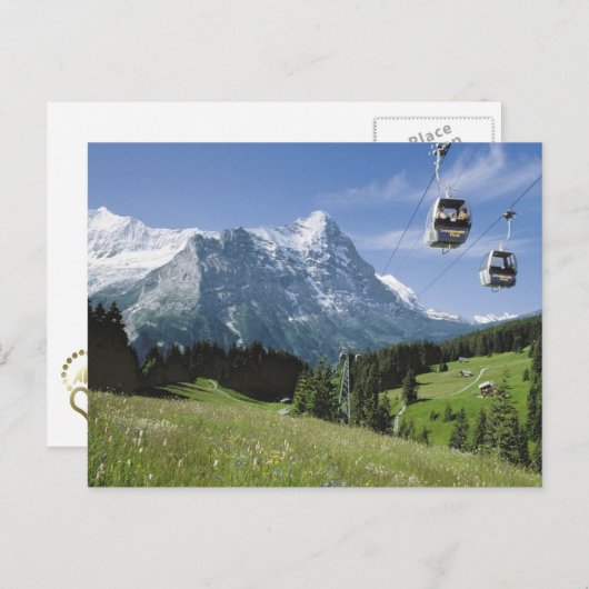 Carte Postale Grindelwald Cable (Devant / Derrière)