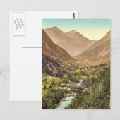 Carte Postale Grindelwald, route de Zwiellutschine, Berne Oberla (Devant / Derrière)