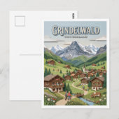 Carte Postale Grindelwald Suisse (Devant / Derrière)