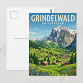 Carte Postale Grindelwald Suisse (Devant / Derrière)