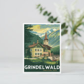 Carte Postale Grindelwald Suisse Alpes Vintage (Debout devant)