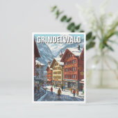 Carte Postale Grindelwald Suisse Travel (Debout devant)
