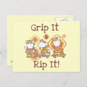 Carte Postale Grip It et Rip It Skateboard (Devant / Derrière)