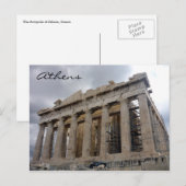 Carte Postale gris acropolis (Devant / Derrière)