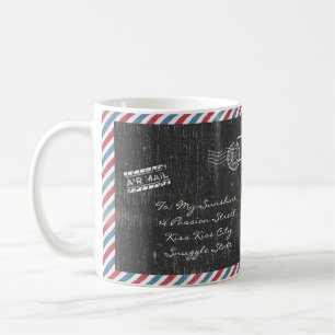 Carte postale Gris Air Vintage Mail Café Mug