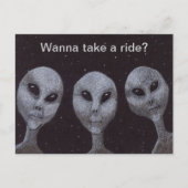 Carte Postale Gris Alien (Devant)