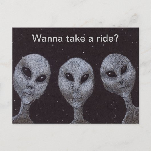 Carte Postale Gris Alien (Devant)