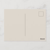 Carte Postale Gris Amour Paix Rétro Groovy 18ème Joyeux Annivers (Dos)