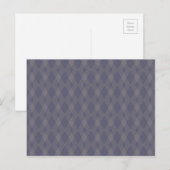 Carte Postale Gris, cool, tendance, simple, moderne zig zag moti (Devant / Derrière)