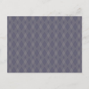 Carte Postale Gris, cool, tendance, simple, moderne zig zag moti