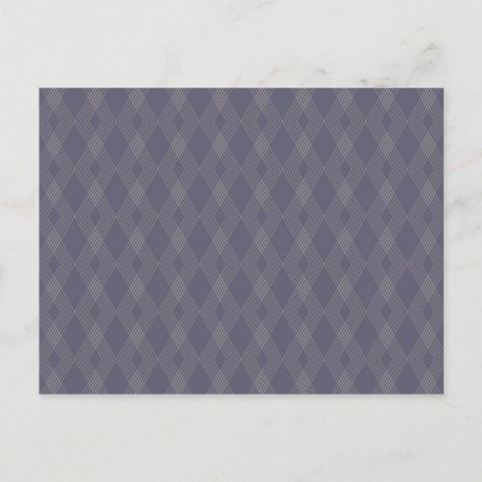 Carte Postale Gris, cool, tendance, simple, moderne zig zag moti (Devant)