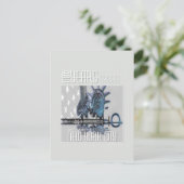 CARTE POSTALE "GRIS D'HIVER" (Debout devant)