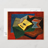 Carte Postale Gris - Guitare jaune (Devant / Derrière)