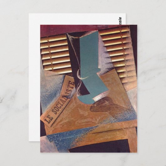 Carte Postale Gris, Juan Die Jalousie Le Sunblind 1914 Technique (Devant / Derrière)