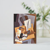 Carte Postale Gris - Livre de Musique (Debout devant)