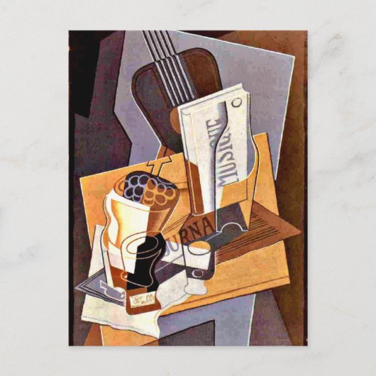 Carte Postale Gris - Livre de Musique (Devant)