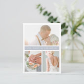 Carte Postale Gris | Merci photo Mariage (Debout devant)