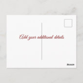 Carte Postale gris minimal que nous avons déplacé ajouter le tex (Dos)