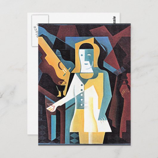 Carte Postale Gris - Pierrot, (Devant / Derrière)