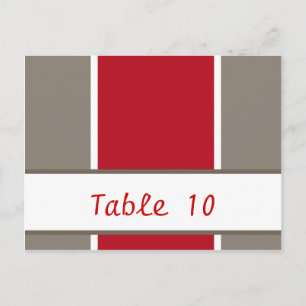 Carte Postale Gris rouge Gris blanc Gris Bg blanc