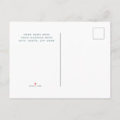 Carte postale Gris Turquoise (Dos)