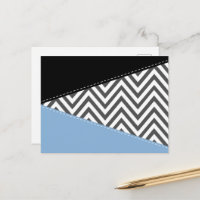 Gris Zigzag, Gris Chevron, Motif Zigzag, Bleu