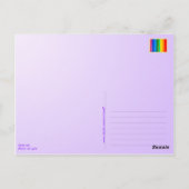 Carte postale grise de chat (Dos)