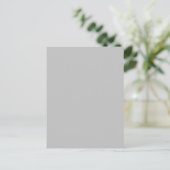 Carte postale grise minimale | Design moderne et é (Debout devant)