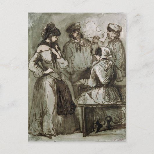 Carte Postale Grisettes et travailleurs (Devant)