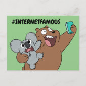 Carte Postale Grizz & Nom Nom - #InternetFamous (Devant)