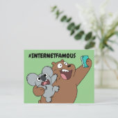 Carte Postale Grizz & Nom Nom - #InternetFamous (Debout devant)