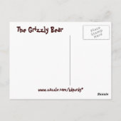 Carte postale Grizzly Bear (Dos)
