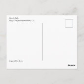 Carte Postale Grizzly Falls, King's Canyon National Park, (Dos)