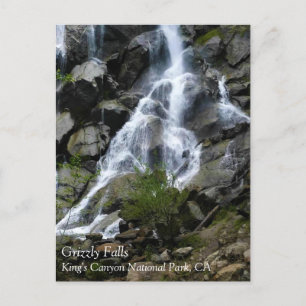 Carte Postale Grizzly Falls, King's Canyon National Park, CA Pos