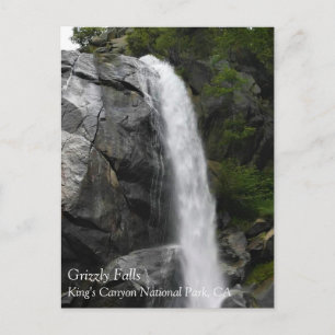 Carte Postale Grizzly Falls, King's Canyon National Park, CA Pos