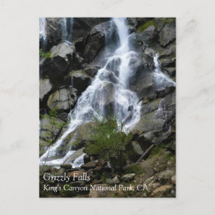 Carte Postale Grizzly Falls, parc national de King's Canyon, CA