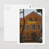 Carte Postale Grodno Bélarus Architecture Rue Bâtiment (Devant / Derrière)