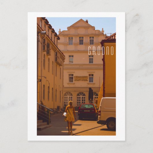 Carte Postale Grodno Biélorussie Architecture Minimalisme (Devant)