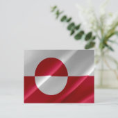 Carte Postale Groenland - Drapeau (Debout devant)