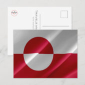Carte Postale Groenland - Drapeau (Devant / Derrière)