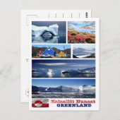Carte Postale Groenland - Mosaic - (Devant / Derrière)