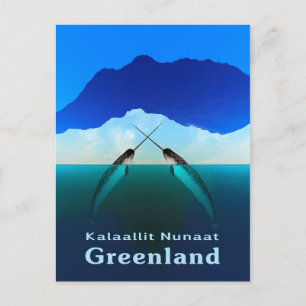 Carte Postale Groenland - Narwhal