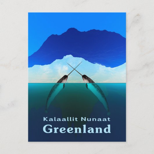 Carte Postale Groenland - Narwhal (Devant)